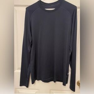 Lululemon Metal Vent Tech Shirt Men Small S Navy Blue Long Sleeve